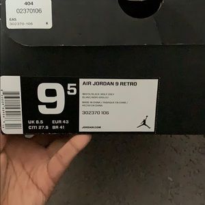 Wolf Grey Jordan 9 Retro